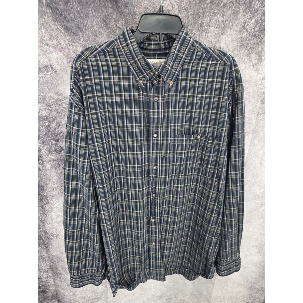 Vintage Fieldmaster Shirt Mens XLT Plaid Button Up Long Sleeve Earthy Gorpcore